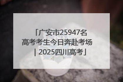 广安市25947名高考考生今日奔赴考场｜2025四川高考