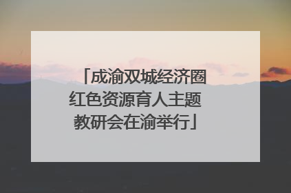 成渝双城经济圈红色资源育人主题教研会在渝举行