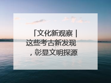 文化新观察｜这些考古新发现，彰显文明探源中的科技力量