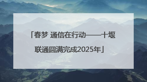春梦 通信在行动——十堰联通圆满完成2025年