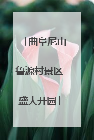 曲阜尼山鲁源村景区盛大开园