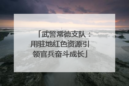 武警常德支队：用驻地红色资源引领官兵奋斗成长