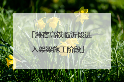 潍宿高铁临沂段进入架梁施工阶段