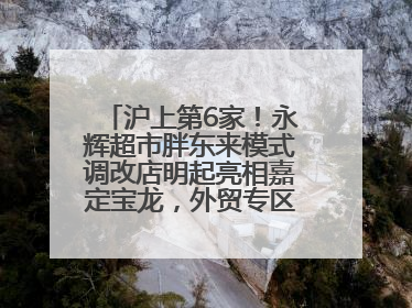 沪上第6家！永辉超市胖东来模式调改店明起亮相嘉定宝龙，外贸专区商品增至13款