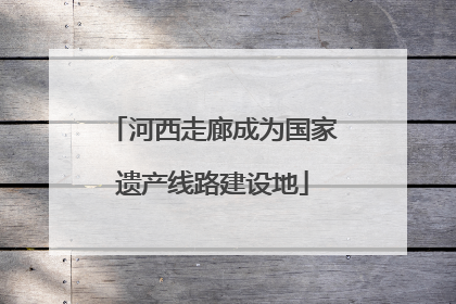 河西走廊成为国家遗产线路建设地