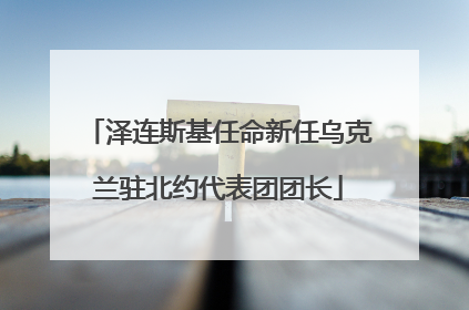 泽连斯基任命新任乌克兰驻北约代表团团长