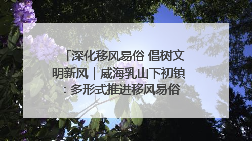 深化移风易俗 倡树文明新风｜威海乳山下初镇：多形式推进移风易俗 共筑文明和谐新风尚