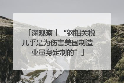 深观察丨“钢铝关税几乎是为伤害美国制造业量身定制的”