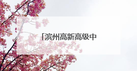 滨州高新高级中学2025年普通高中招生简章