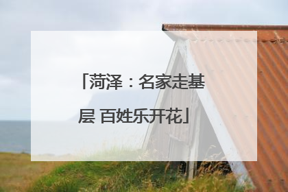 菏泽：名家走基层 百姓乐开花
