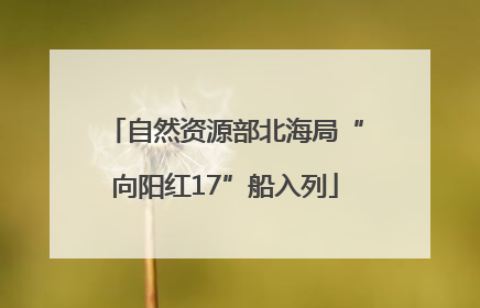 自然资源部北海局“向阳红17”船入列