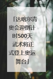 达喀尔青奥会迎倒计时500天 武术将正式登上奥运舞台