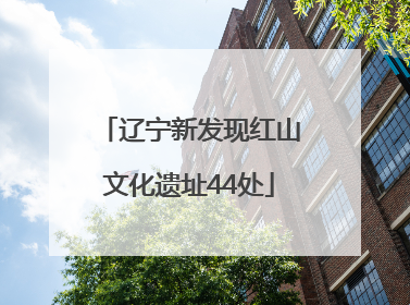 辽宁新发现红山文化遗址44处
