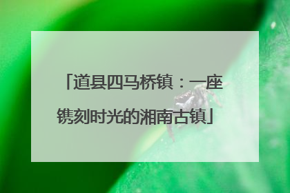 道县四马桥镇：一座镌刻时光的湘南古镇