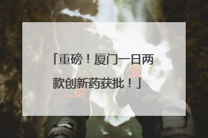 重磅！厦门一日两款创新药获批！