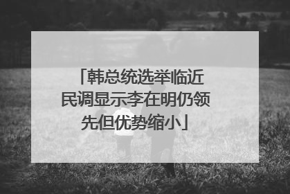 韩总统选举临近 民调显示李在明仍领先但优势缩小