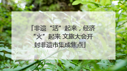 非遗“活”起来，经济“火”起来 文旅大会开封非遗市集成焦点