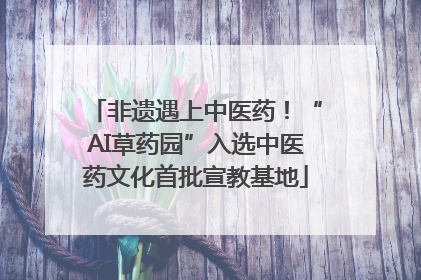 非遗遇上中医药！“AI草药园”入选中医药文化首批宣教基地