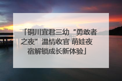 铜川宜君三幼“勇敢者之夜”温情收官 萌娃夜宿解锁成长新体验