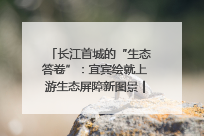 长江首城的“生态答卷”：宜宾绘就上游生态屏障新图景｜中华环保世纪行