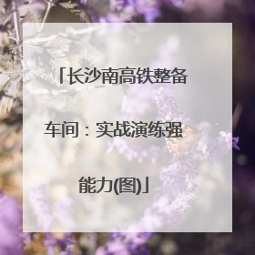 长沙南高铁整备车间：实战演练强能力(图)