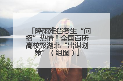 降雨难挡考生“问招”热情！全国百所高校聚湖北“出谋划策”（组图）