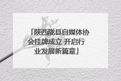 陕西陇县自媒体协会挂牌成立 开启行业发展新篇章