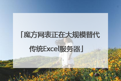 魔方网表正在大规模替代传统Excel服务器