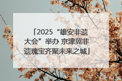 2025“雄安非遗大会”举办 京津冀非遗瑰宝齐聚未来之城