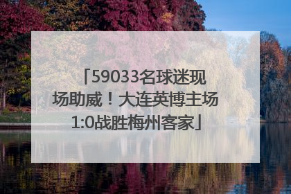 59033名球迷现场助威！大连英博主场1:0战胜梅州客家