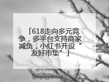 618走向多元竞争，多平台支持商家减负，小红书开设“友好市集”
