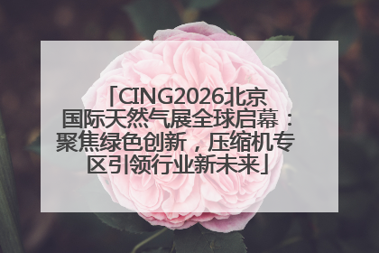 CING2026北京国际天然气展全球启幕：聚焦绿色创新，压缩机专区引领行业新未来